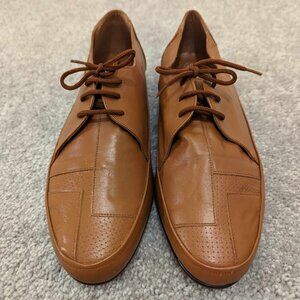 Brand New Leather Hush Puppies Patterned Dress Shoes